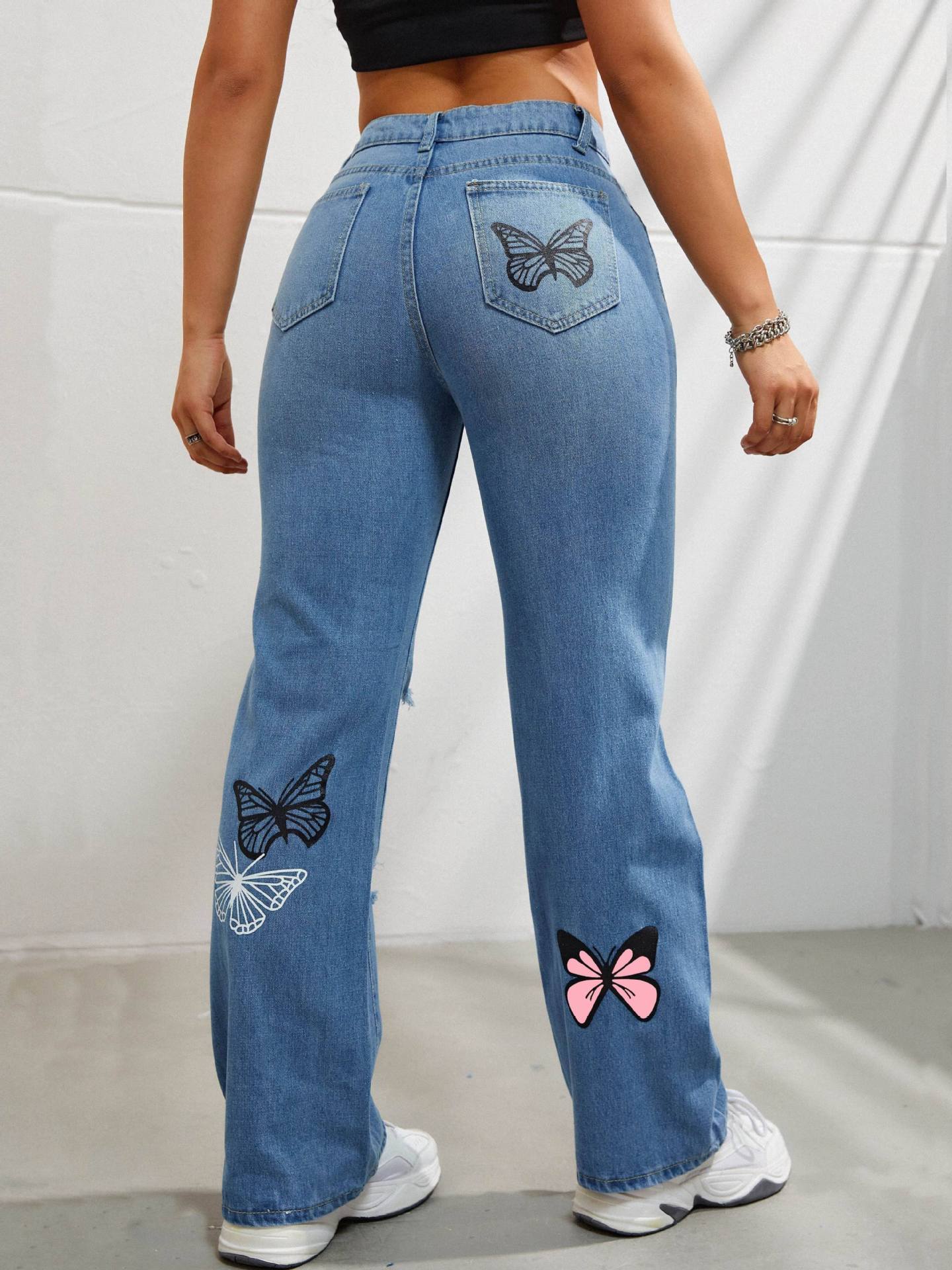 Skyline Butterfly Denim