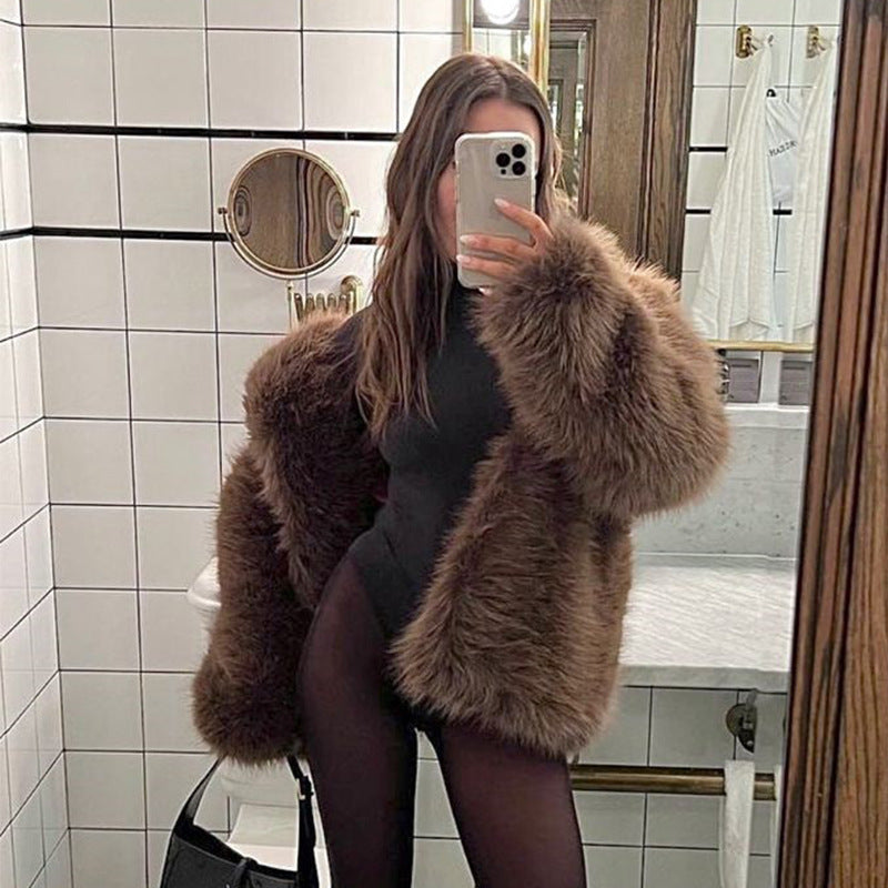 Warm furcoat