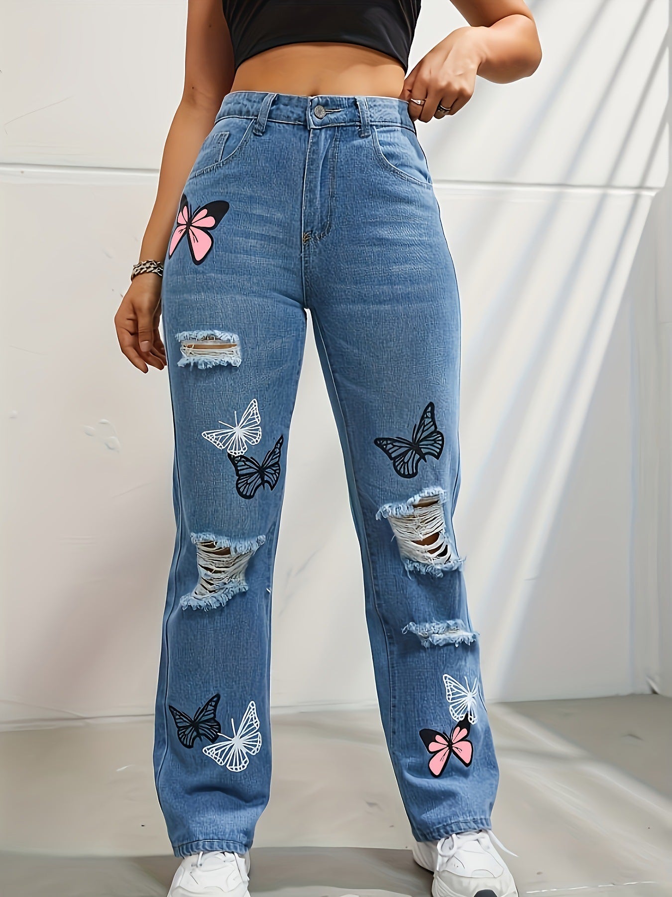 Skyline Butterfly Denim