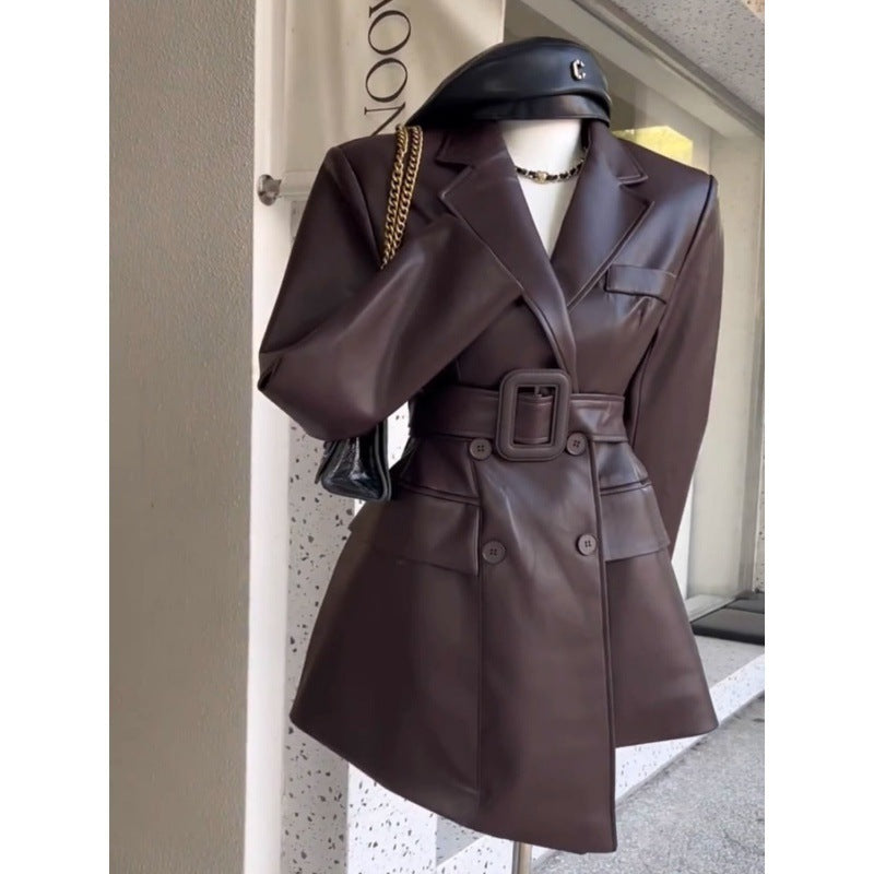 Retro Leather Coat