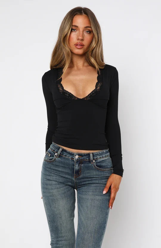 Flower Lace Long Sleeve